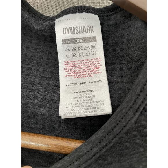 Gymshark Vital Seamless 2.0 Long Sleeve Crop Top Gray Size XSmall - Picture 3 of 4